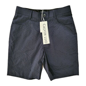 Men's‎ Calvin Luo Shorts Size S Blue Striped
